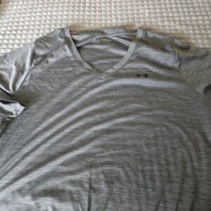 Under Armour Heather Gray V-Neck Tee